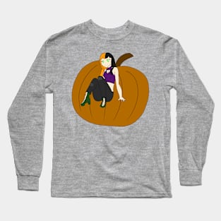 Halloween Pumpkin Witch Long Sleeve T-Shirt